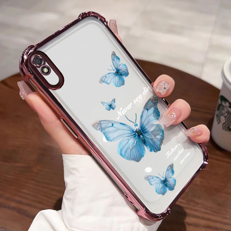 Casing Hp Xiaomi Redmi 9A Redmi 9i Case Casing HP Softcase Ponsel Soft Shell dengan Empat sudut anti