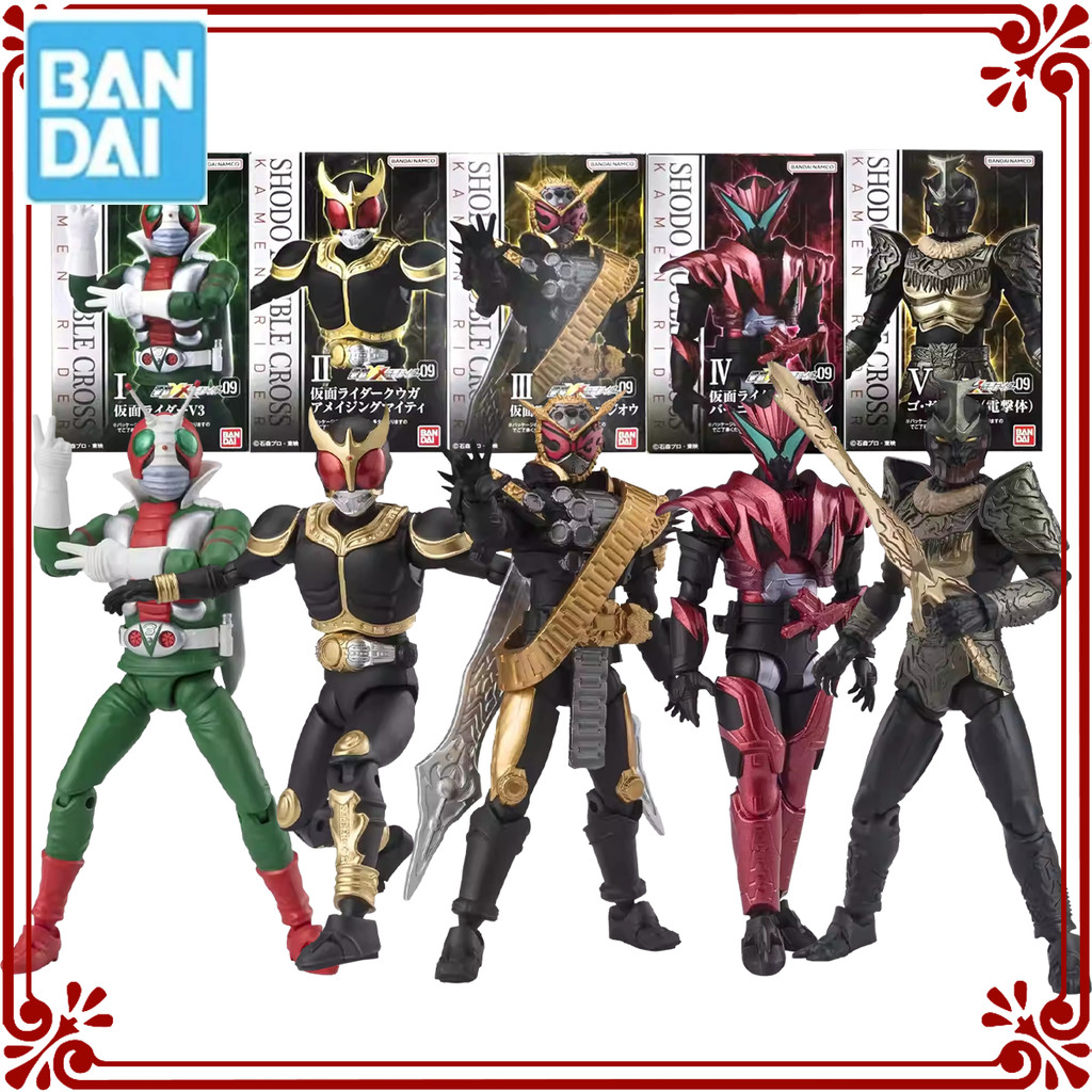 Bandai Original Kamen Rider Shodo Xx9 Box Egg Ohma Zi-O Action Doll Favorite Anime Action Character