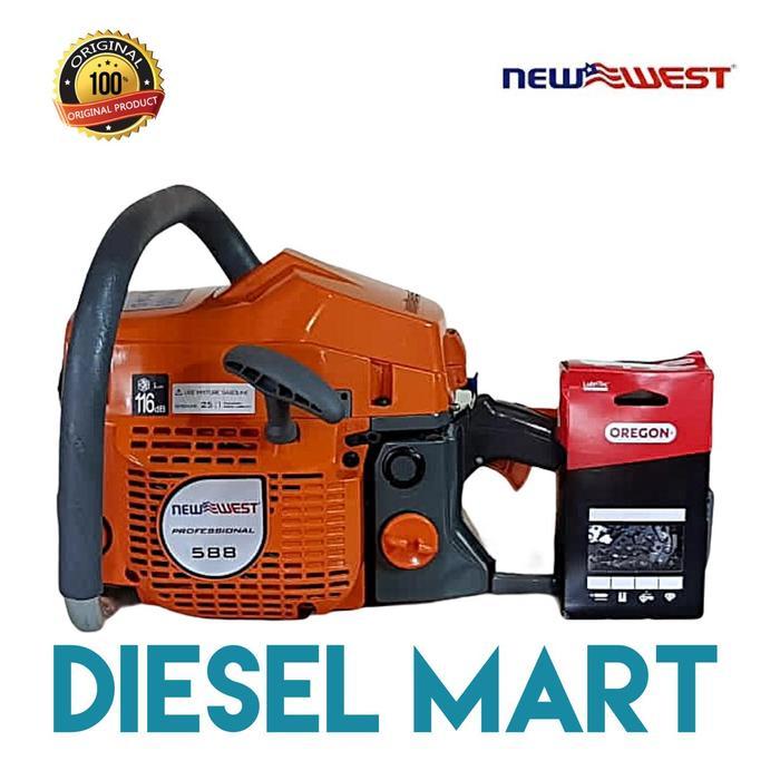 CHAINSAW NEW WEST 588 / 588 X BAR 20" GIGI MESIN POTONG KAYU