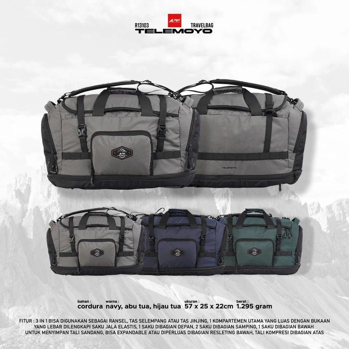 SIAPKIRIM Tas Travel Bag Rei Telemoyo READY STOCK