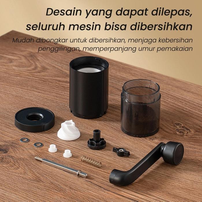 Penggiling Kopi Manual Mini Mesin Kopi Handy Coffee Bean Grinder Manual Penggiling Penyesuaian