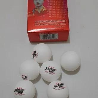 BOLA PINGPONG DHS DJ40+ - BOLA TENIS MEJA PUTIH - BOLA PIMPONG ISI 6