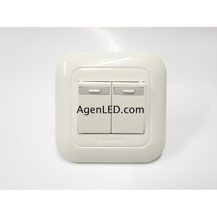Saklar Seri / Saklar Double Wide Series Putih Panasonic