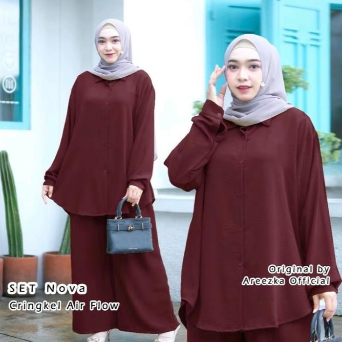 SETELAN POLOS JUMBO CRINGKEL PREMIUM GRADE A / ONE SET JUMBO WANITA