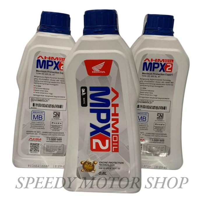 Paket Hemat Oli Mpx2 800Ml Untuk Motor Matic Honda Beat, Scoopy, Vario, Hgenio, Spacey, Dan Lainnya
