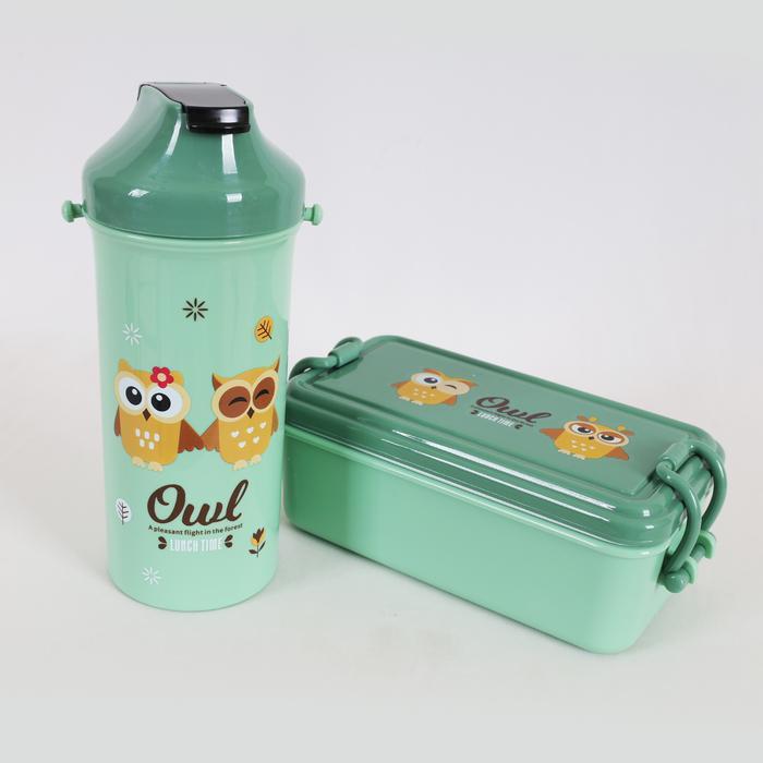 Set Kotak Makan Dan Minum Anak Owl