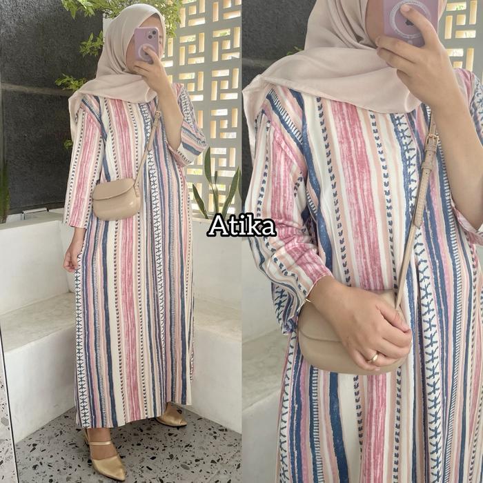 Daster Slavina Ld 120 Jumbo - Rayon Viscose - Home Wear - Gamis Busui Muslim Wanita Tbk