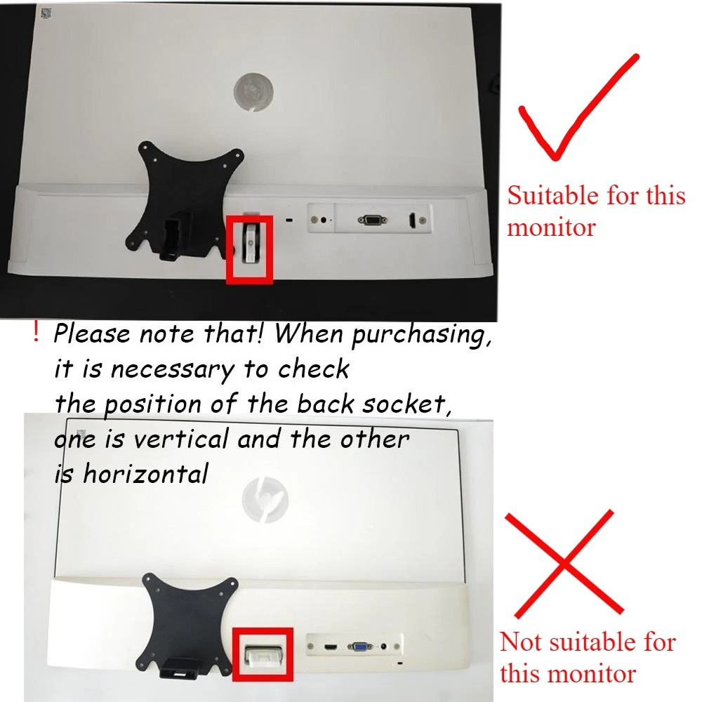 New VESA Mount Adapter Compatible with HP Monitors M27f M27fd M27fq M27fw M27fwa M32f 524sa 524sw