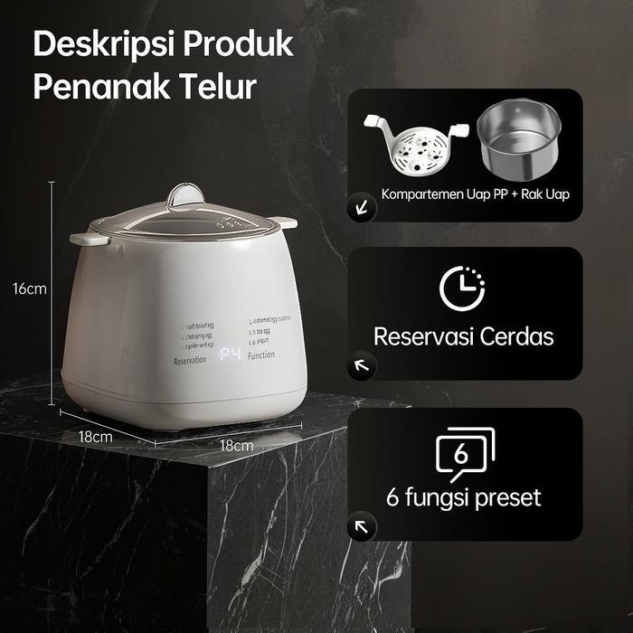 Alat Perebus Telur Multifungsi / Electric Mesin Rebus Telur Listrik / Alat Rebus Telur Otomatis