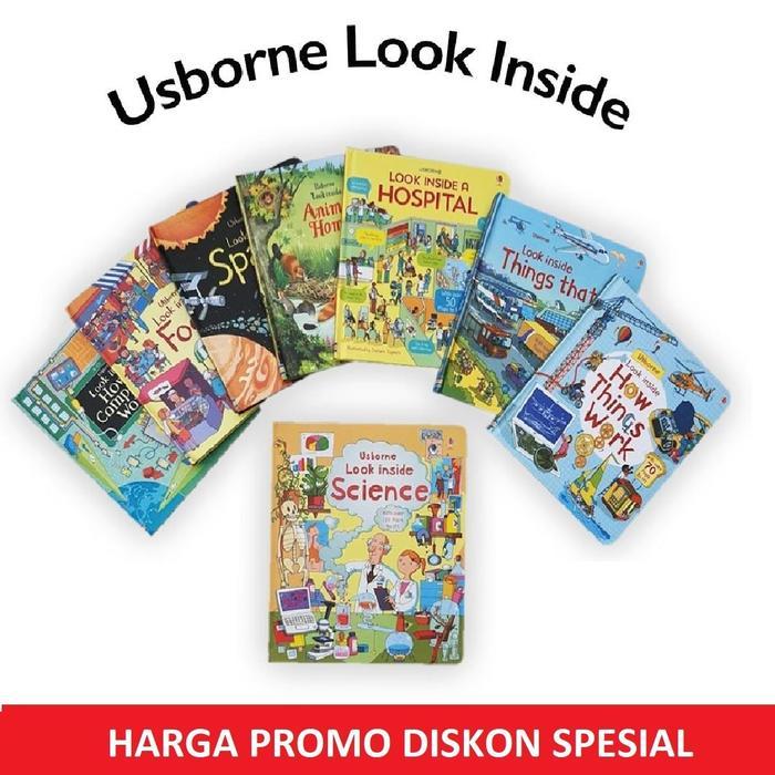 Usborne Look Inside dan Step Inside Science Lift The Flap Book