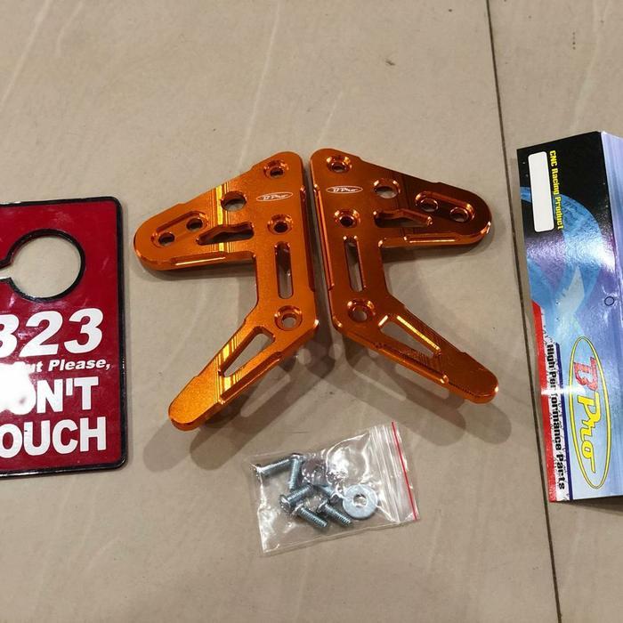 BREKET LAMPU DEPAN RX KING OVAL B PRO RACING FULLSET CNC DUDUKAN GOLD