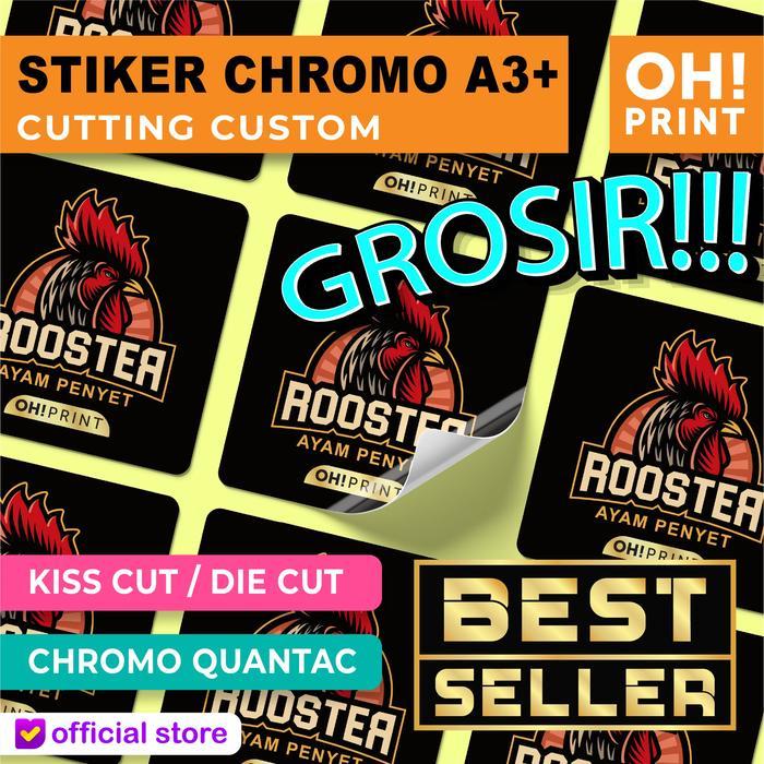 Cetak Stiker A3 Cetak Stiker Label Cetak Stiker Chromo A3+ GROSIR