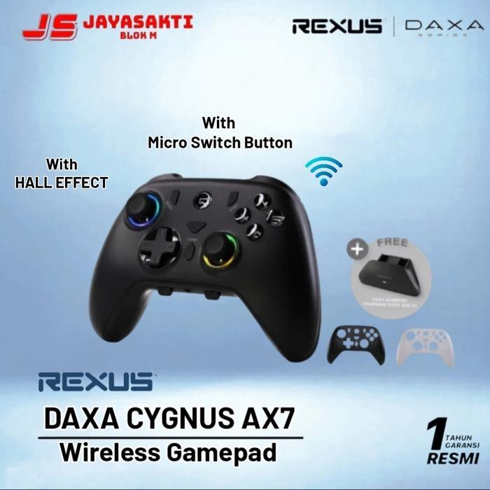 Rexus Daxa Cygnus AX7 Wireless Gamepad Dual Connection White Controller
