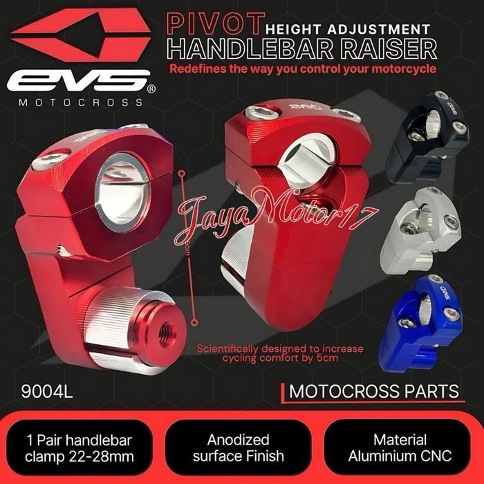 Raiser Stang Pivot Peninggi Stang EVS Bahan Full Aluminium CNC raiser stang pivot motor motorcycle
