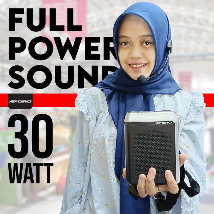 Speaker pinggang wireless mic headset multifungsi bluetooth Aporo T18