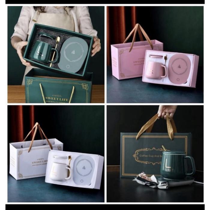 GELAS PENGHANGAT / CANGKIR MUG ELECTRIK IMPORT / MUG SULTAN / GELAS SULTAN / CANGKIR SET KERAMIK