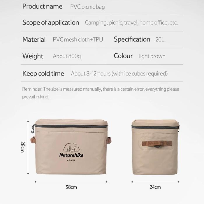 COOLER BAG NATUREHIKE NH20SJ043 TAS / BOX PENDINGIN MAKANAN MINUMAN