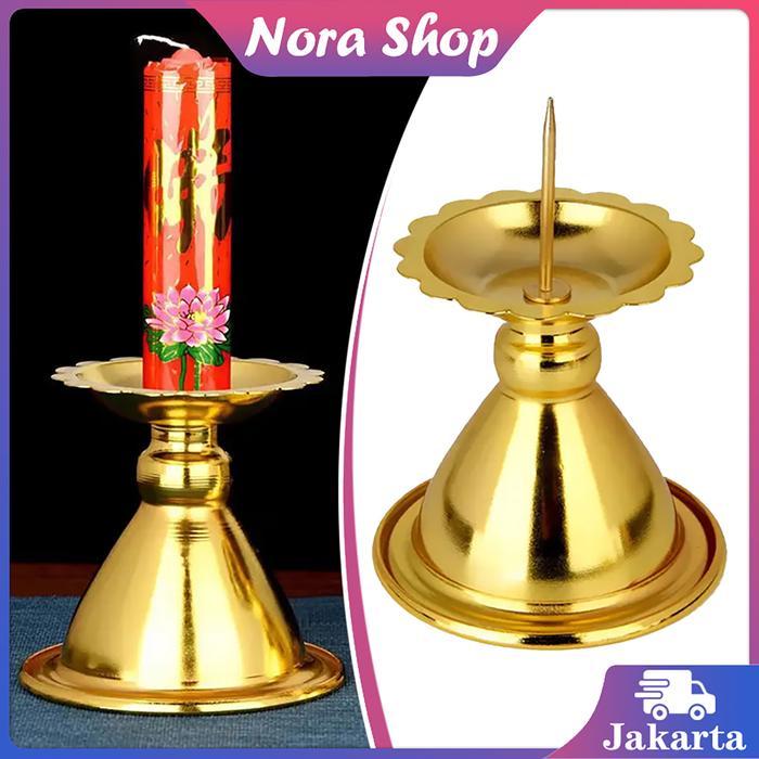 Tempat Lilin Kuningan Candle Holder Kuningan Tempat Lilin Sembahyang Tempat Lilin Doa Katolik