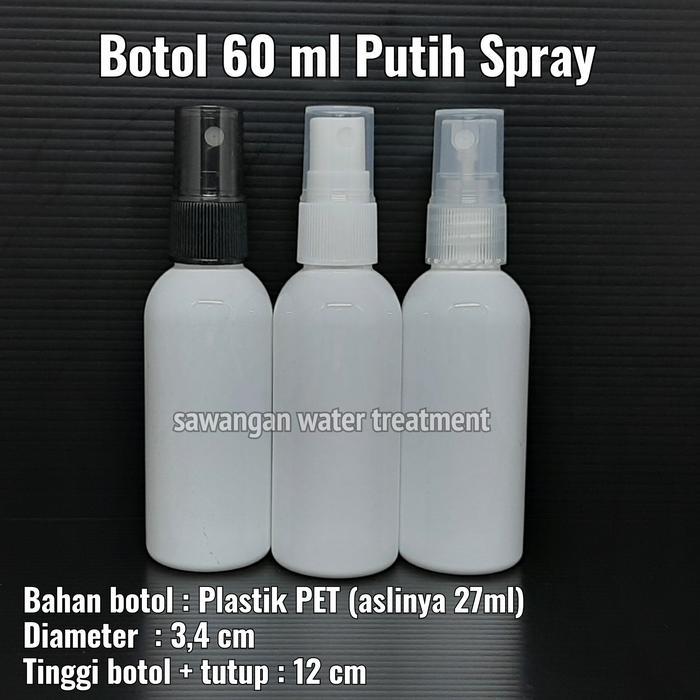 Botol Spray 60 ml / botol 60ml spray /botol putih susu