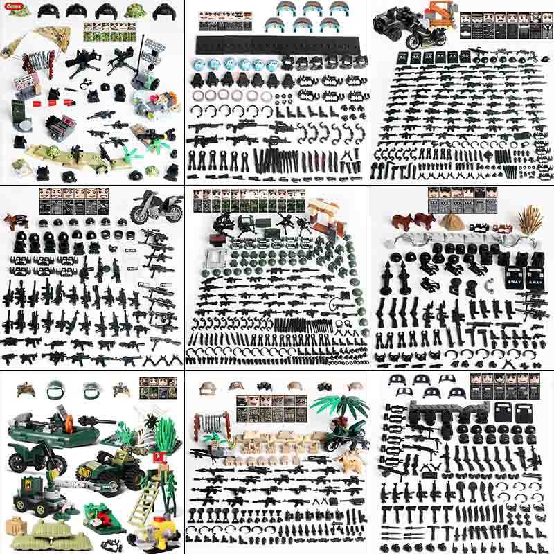New Mini Camouflage Soldiers Military Small Building Block Mini Modern Army Soldier Figures MOC