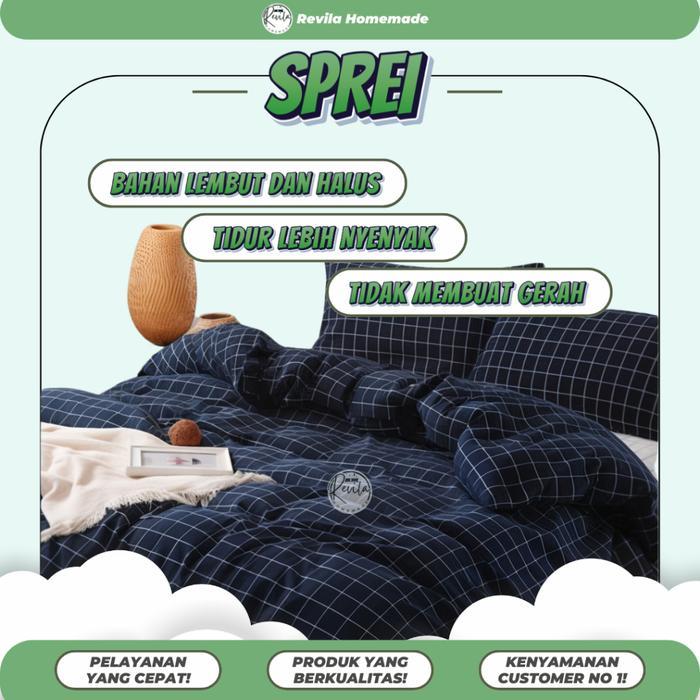 Sprei Polos Embos Katun Tinggi 30 Uk 180X200, 160X200, 120X200 - Sprei Homemade Kain Polos Katun