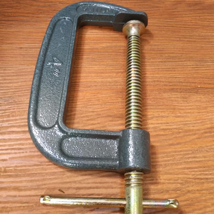 Clamp C 4" alat press kayu penjepit kayu