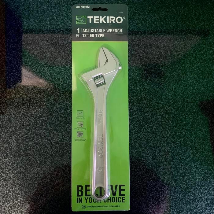 Kunci Inggris 12 Inch 300 Mm Tekiro Japan Original Baru..Adjustable Wrench 12