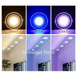 Lampu downlight  9watt 3 warna  / panel led 3 warna / lampu led 3 warna