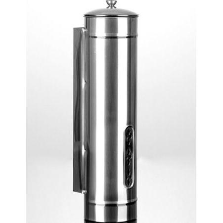 Quality Water dispenser SS201 stainless steel disposable cup holder 34xD8.5cm polished storage tank
