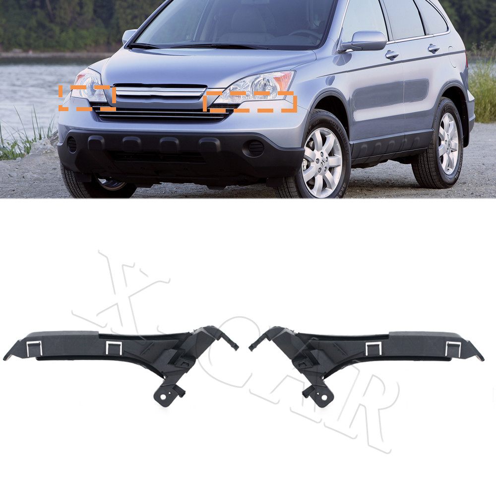 Front Bumper Bracket Spacer Support Filler Headlamp Mounting Bracket BLack For CR-V CRV 2007-2011 71