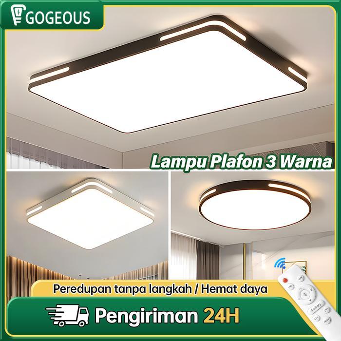 Lampu Plafon 3 Waran 12/96 Watts Besi Lampu Ruang Tamu Aesthetic Lampu Teras Minimalis Depan Rumah