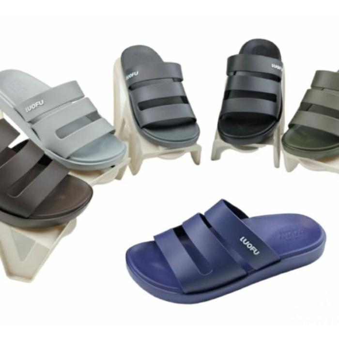 Premium LUOFU 6222 E01 SANDAL SELOP PRIA/SENDAL KOKOP COWOK Terlaris