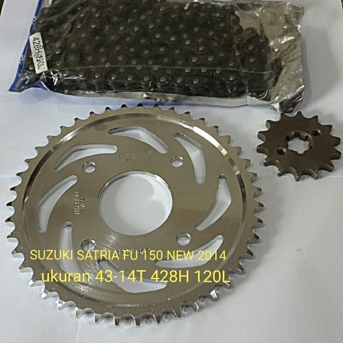 Gear Set Satria Fu 150 New 2014 Gear Paket Satria Fu 150 Hard Crome Termurah Langka