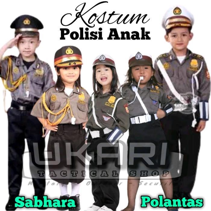 Kostum polantas sabhara polisi kecil pocil anak baju Fashion