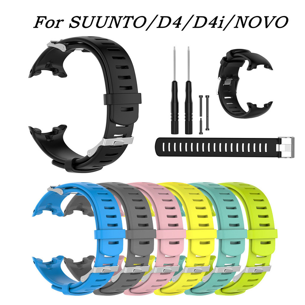 High Quality Fashion Silicone Strap Watchband For SUUNTO D4/D4i/NOVO Diving Watch Band Smart Watch