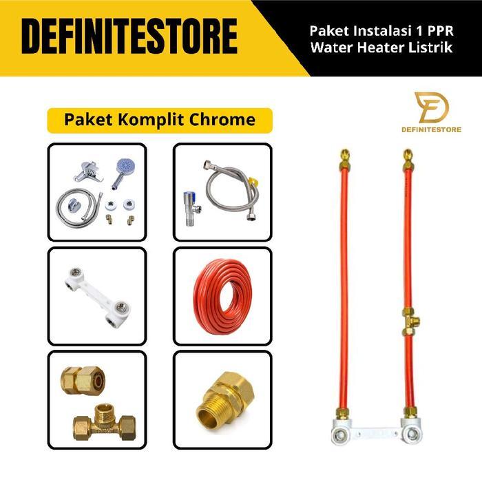 Instalasi Water Heater Listrik Gas Perlengkapan Aksesoris Water Heater Instalasi Luar atau Dalam