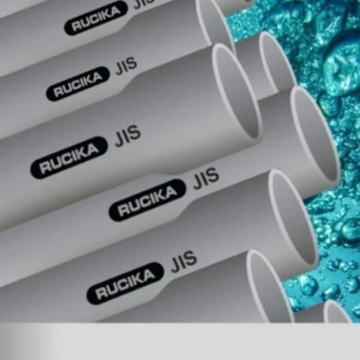 RUCIKA PIPA PVC RUCIKA JIS AW ABU 4 INCH KUALITAS NO 1 ORI ASLI BARANG TEBAL AW PANJANG 4M 4 METER