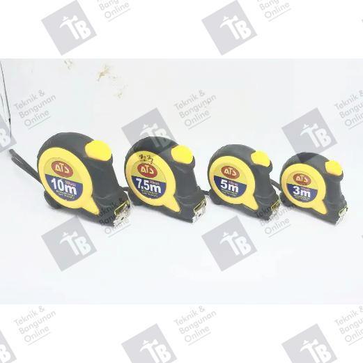 ATS Meteran Rol 3 5 7,5 10 meter / Meteran Roll Magnet Karet Autolock