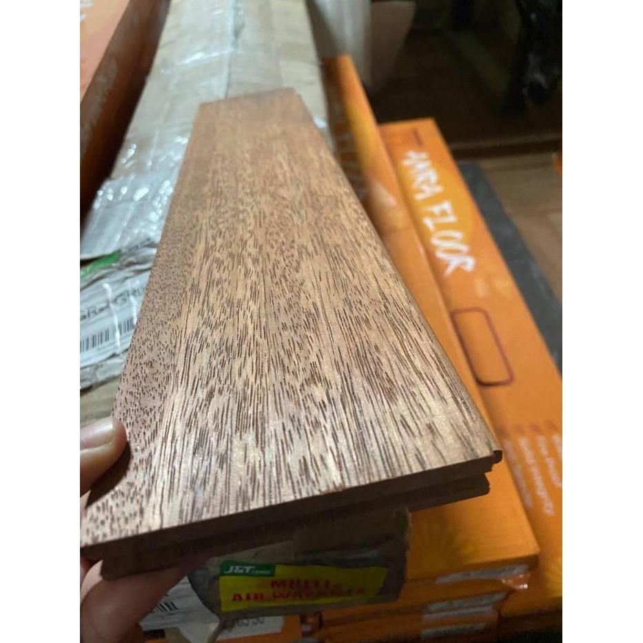 Perbatang Lantai Parket - Parquet Asli Kayu Merbau tebal