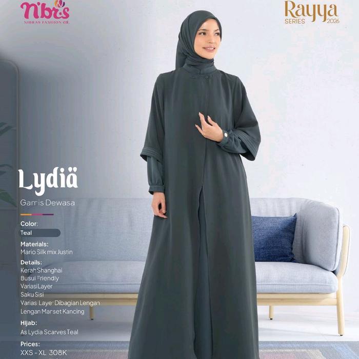 Sarimbit Nibras, Sarimbit Nibras 2026, Gamis Nibras Sarimbit, Lydia Gamis Terbaru 