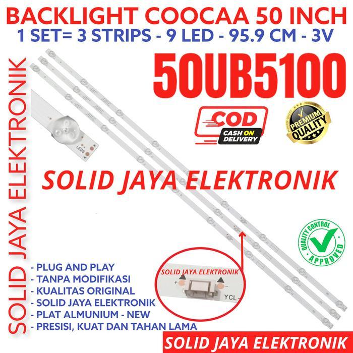 Backlight Tv Led Coocaa 50 Inc 50Ub5100 50Ub 5100 Lampu Bl Led 9K 3V 50Inch 50Inc 50In Koka Coca
