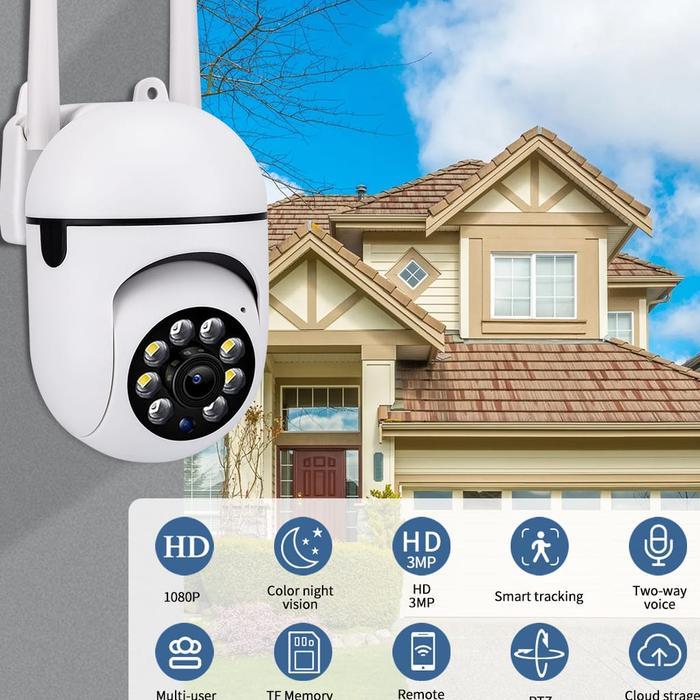 kamera cctv v380 pro wifi hd ptz 360