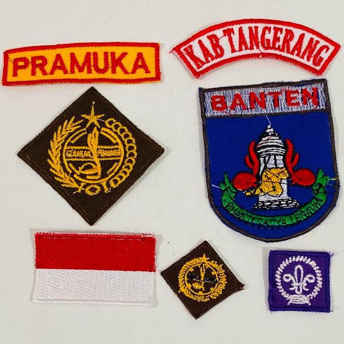 1 SET BADGE PRAMUKA PUTRA KABUPATEN TANGERANG BANTEN