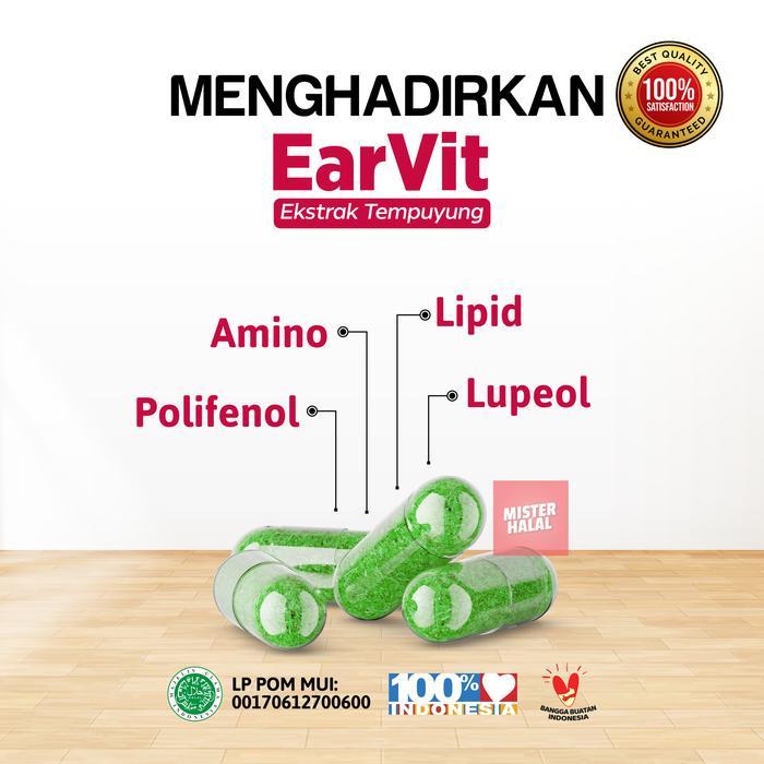 EARVIT HERBAL TINNITUS & TELINGA BERDENGING BANTU KURANGI DENGUNG, BERDENGUNG & GANGGUAN