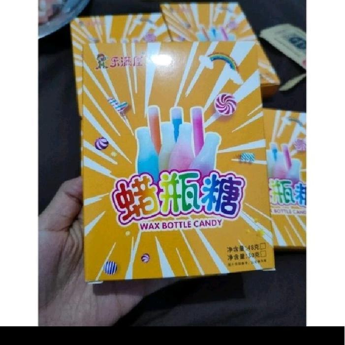 WAX BOTTLE COLA ISI 10 PERMEN LILIN KOREA