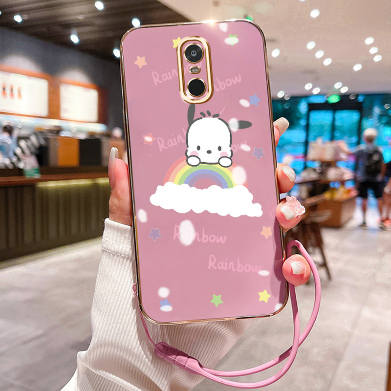 Casing Hp Untuk Xiaomi Redmi Note 4 Note 4X Case Casing Lukisan Anime Pelangi pola plating shell HP 