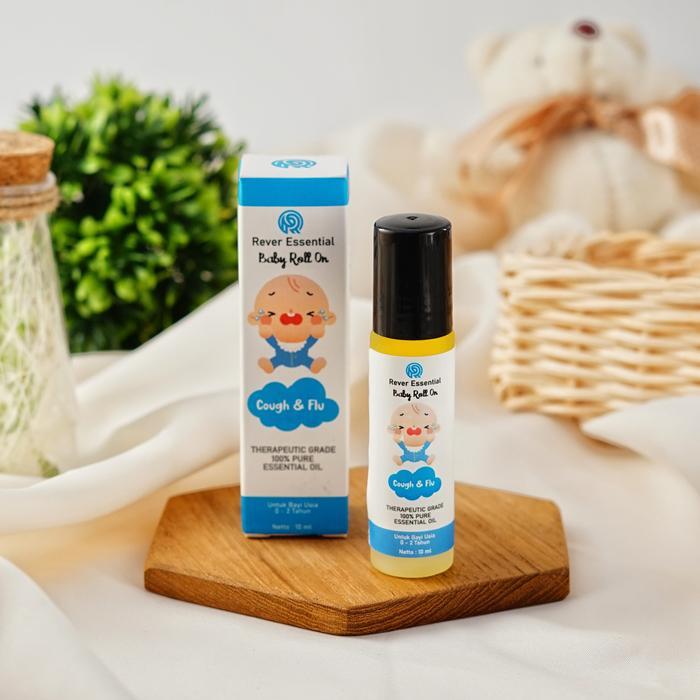 Rever Baby Roll-On Cough & Flu 10 Ml Pereda Batuk Pilek Flu Pada Bayi