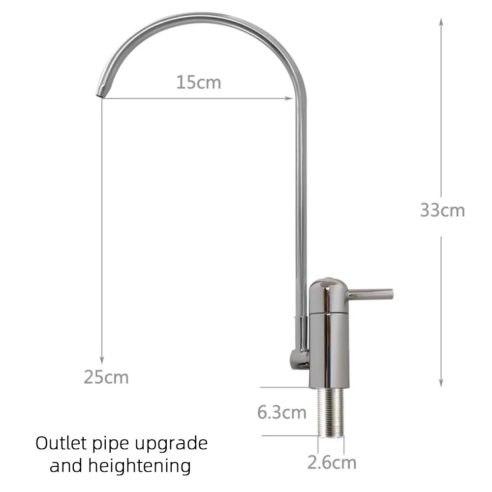 Unpressurized 360 Water Filter Faucet Under Kitchen Conversion Faucet Gooseneck Faucet Water Filter