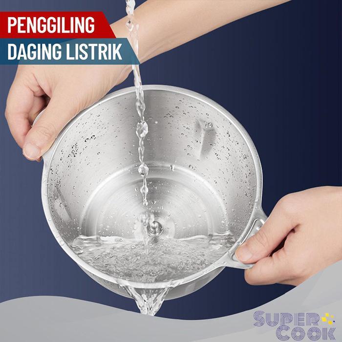 Philips - Supercook Blender Chopper Stainless Steel 2L Penggiling Bumbu Daging Sayur Buah / Food