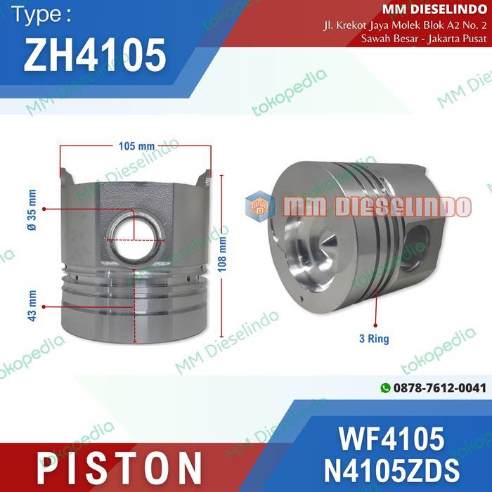 Zh4105 Piston Wf4105 N4105 N4105Zds Seher 4105 Weifang Weichai W4105